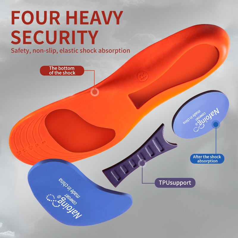 Sport Insoles For Shoes Sole Shock Absorption Deodorant Breathable Cushion Running Insoles For Feet Man Women Orthopedic Insoles - Insoles