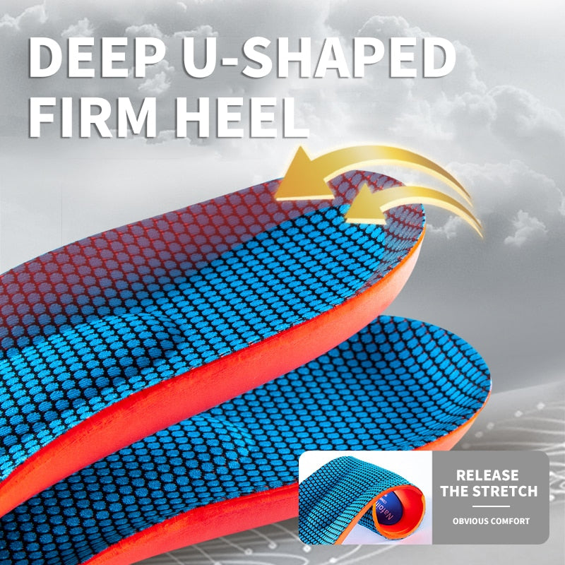 Sport Insoles For Shoes Sole Shock Absorption Deodorant Breathable Cushion Running Insoles For Feet Man Women Orthopedic Insoles - Insoles