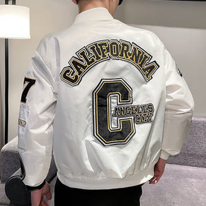 Bomber Jacket Street Wear Hop | Bomber Jacket Men Letter | Bomber Hip Hop Jacket Men - Jackets