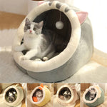 Load image into Gallery viewer, Sweet Cat Bed Warm Pet Basket Cozy Kitten Lounger Cushion Cat House Tent Very Soft Small Dog Mat Bag For Washable Cave Cats Beds
