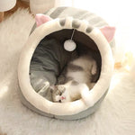 Load image into Gallery viewer, Sweet Cat Bed Warm Pet Basket Cozy Kitten Lounger Cushion Cat House Tent Very Soft Small Dog Mat Bag For Washable Cave Cats Beds
