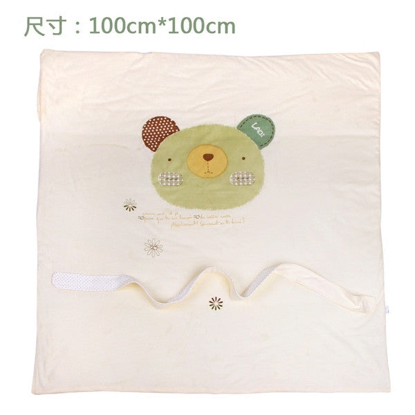 Rabbi baby holding summer newborn supplies small quilt spring and summer thin paragraph towel cotton baby spring and autumn package