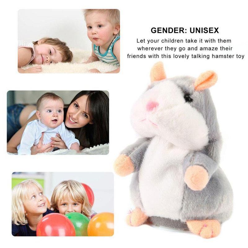 Talking Hamster Mouse Pet Plush Toy Kids Gifts Cute Soft Animal Doll Talking Speak Imitate Sound Recorder Hamster Funny To|Stuffed &amp; Plush Animals|
