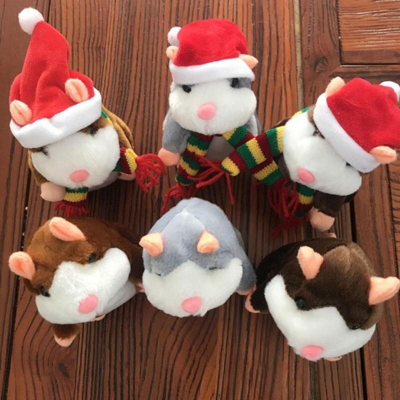 Talking Hamster Mouse Pet Plush Toy Kids Gifts Cute Soft Animal Doll Talking Speak Imitate Sound Recorder Hamster Funny To|Stuffed &amp; Plush Animals|