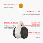 Load image into Gallery viewer, Tumbler Swing Toys for Cats Kitten Interactive Balance Car Cat Chasing Toy With Catnip Funny Pet Products for Dropshipping|Cat Toys|
