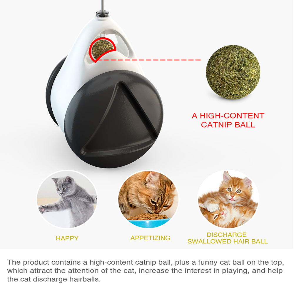 Tumbler Swing Toys for Cats Kitten Interactive Balance Car Cat Chasing Toy With Catnip Funny Pet Products for Dropshipping|Cat Toys|