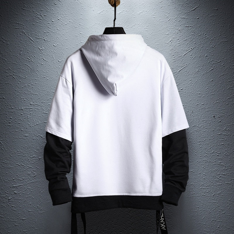 Wetailor 2022 New Hoodie Sweatshirt Mens Hip Hop Pullover Hoodies Streetwear Casual Fashion Clothes Colorblock Hoodie Cotton|Hoodies &amp; Sweatshirts|