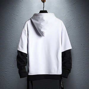 Wetailor 2022 New Hoodie Sweatshirt Mens Hip Hop Pullover Hoodies Streetwear Casual Fashion Clothes Colorblock Hoodie Cotton|Hoodies &amp; Sweatshirts|