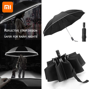 Xiaomi UV Folding Automatic Umbrella Rain Wind Resistant Trip Sun Umbrellas Portable Reverse Umbrella for Xiaomi Ecological|Smart Remote Control|