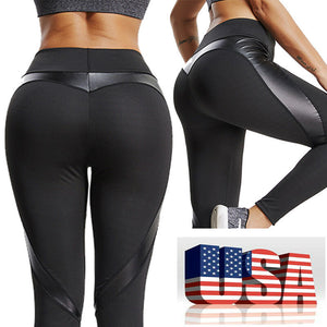 Women Ruched Push Up Leggings Yoga Pants Anti Cellulite Sports Scrunch NEW X285