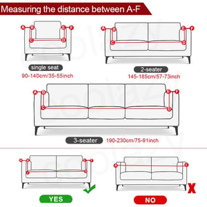 Cross Pattern Elastic Sofa Cover