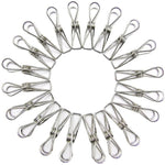 Load image into Gallery viewer, Stainless Steel Clothes Pegs Hanging Clips Pins Laundry Windproof Metal Clamps
