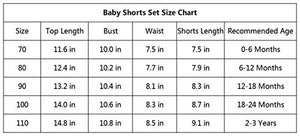 Newborn Baby Boys Girls Summer Outfits Infant Ribbed Knitted Cotton Short Sleeve T-Shirt + Shorts Two Piece Clothes Set