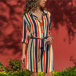 Load image into Gallery viewer, Long Sleeve Shirt Dress 2019
