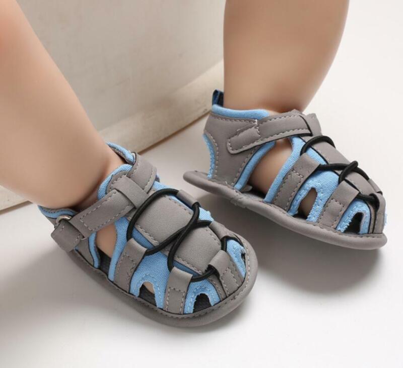 Newborn Baby Boy Crib Shoes Toddler First Baby Shoes Summer Sandals Size 1 2 3 -