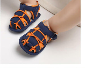 Newborn Baby Boy Crib Shoes Toddler First Baby Shoes Summer Sandals Size 1 2 3 -