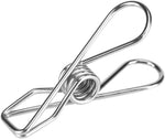 Load image into Gallery viewer, Stainless Steel Clothes Pegs Hanging Clips Pins Laundry Windproof Metal Clamps
