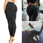 Load image into Gallery viewer, Women Ruched Push Up Leggings Yoga Pants Anti Cellulite Sports Scrunch NEW X285
