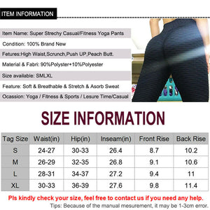 Women Ruched Push Up Leggings Yoga Pants Anti Cellulite Sports Scrunch NEW X285