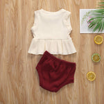 Load image into Gallery viewer, Newborn Baby Boys Girls Summer Outfits Infant Ribbed Knitted Cotton Short Sleeve T-Shirt + Shorts Two Piece Clothes Set
