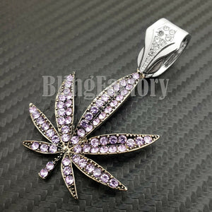 Marihuana Weed Leaf Choker Chain Necklace