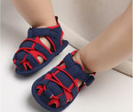 Load image into Gallery viewer, Newborn Baby Boy Crib Shoes Toddler First Baby Shoes Summer Sandals Size 1 2 3 -
