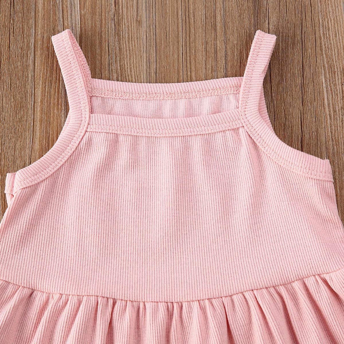 Newborn Baby Boys Girls Summer Outfits Infant Ribbed Knitted Cotton Short Sleeve T-Shirt + Shorts Two Piece Clothes Set