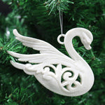 Load image into Gallery viewer, Ivory White Christmas Tree Pendant Baubles Fairy Snowflake Santa Decorations
