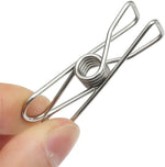 Load image into Gallery viewer, Stainless Steel Clothes Pegs Hanging Clips Pins Laundry Windproof Metal Clamps
