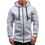 Load image into Gallery viewer, Spring Fall Male Cardigan Full Zip Hoodie Long Sleeve Hooded Sweatshirt Tech Fleece Plus Size Coat Jacket Warm Jumper Outwear
