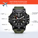 Load image into Gallery viewer, Men Military Watch 50m Waterproof Wristwatch LED Quartz Clock Sport Watch Male relogios masculino 1545 Sport Watch Men S Shock
