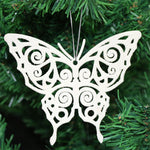 Load image into Gallery viewer, Ivory White Christmas Tree Pendant Baubles Fairy Snowflake Santa Decorations
