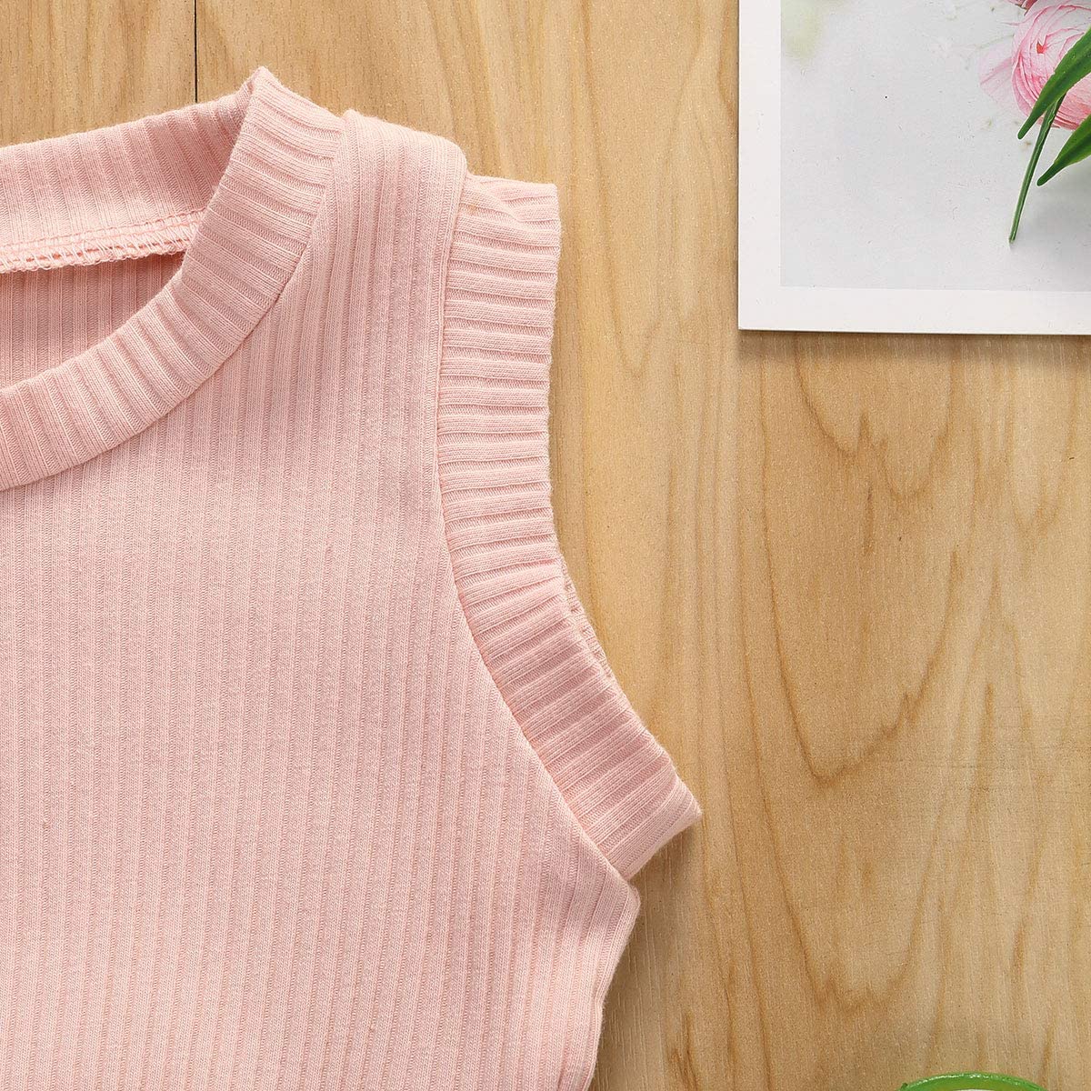 Newborn Baby Boys Girls Summer Outfits Infant Ribbed Knitted Cotton Short Sleeve T-Shirt + Shorts Two Piece Clothes Set