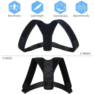 Adjustable Back Posture Corrector Clavicle Spine Back Shoulder Lumbar Brace Support Belt Posture Correction Prevents Slouching