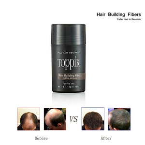 Toppik keratin hair building fibers Thicker Anti Hair Loss Products 12g Concealer Refill Thickening Fiber Hair Powders Growth