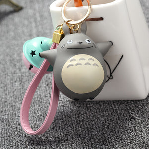 Extremely Cute My Neighbor Totoro Chinchillidae Keychain Pendant Fit For Bag Charms Purse Accessory Miyazaki Hayao Comic Fans