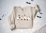 Load image into Gallery viewer, Cute Rabbit Ghost Halloween Sweatshirt, Ghost Bunny Shirt, Halloween Vibes Shirt, Spooky Season Shirt, Spooky Rabbit Sweater, Halloween Gift
