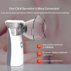 medical Portable silent nebulizer Mini Handheld inhaler inhalator for kids Adult Atomizer nebulizador mesh Asthma nebulizadores|Steaming Devices|