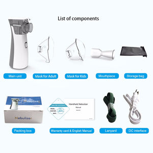 medical Portable silent nebulizer Mini Handheld inhaler inhalator for kids Adult Atomizer nebulizador mesh Asthma nebulizadores|Steaming Devices|