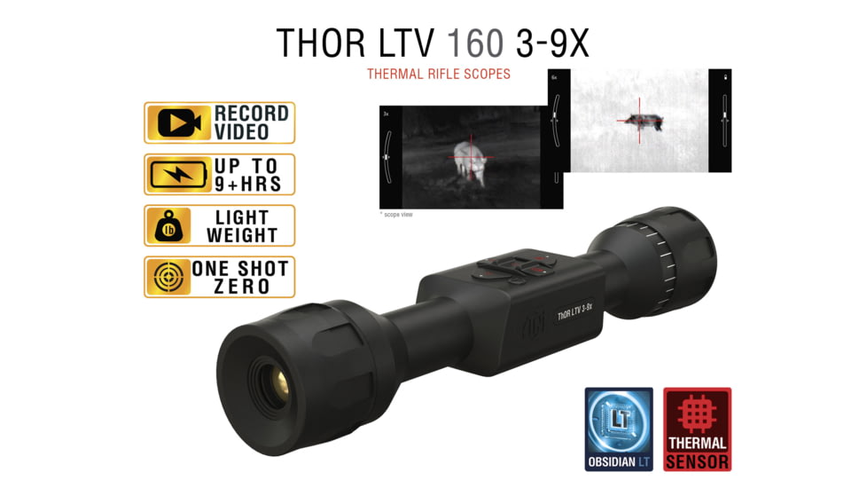 ATN Thor LTV 3-9x Thermal Imaging Rifle Scopes Gen 5