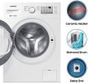 SAMSUNG 6 kg 5 Star With Hygiene Steam and Ceramic Heater Fully Automatic Front Load with In-built Heater White  (WW60R20GLMA/TL)