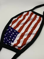 Load image into Gallery viewer, Reusable American Flag Face Mask Filter Washable Cloth USA
