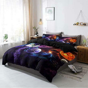 Galaxy Clouds Doona Duvet Quilt Cover Set Single/Double/