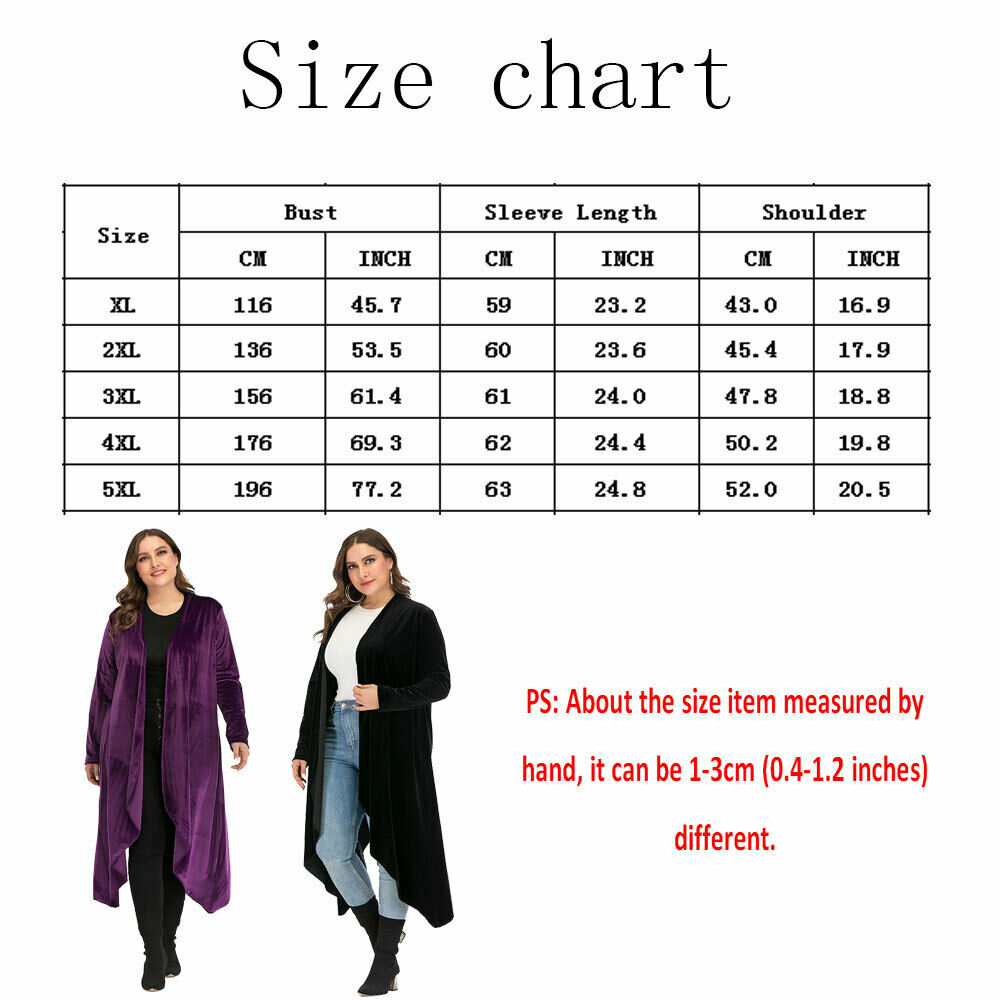 Womens Open Front Loose Blouse Cardigan Sweater Long Sleeve Tops Coats Plus Size