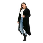 Load image into Gallery viewer, Womens Open Front Loose Blouse Cardigan Sweater Long Sleeve Tops Coats Plus Size
