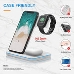 Load image into Gallery viewer, Wireless Charger Charging Station 3In1 For Apple Watch Air Pods iPhone 14 13 12
