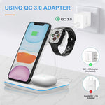 Load image into Gallery viewer, Wireless Charger Charging Station 3In1 For Apple Watch Air Pods iPhone 14 13 12
