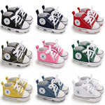 Load image into Gallery viewer, Baby Infant Classic Canvas Baby Shoes Boy Girl Soft Sole Size 1 2 3 0-18 Months
