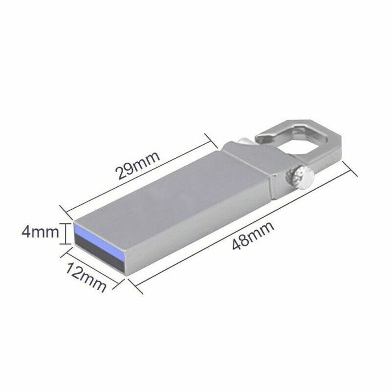 Metal USB 3.0 2TB Flash Drive Memory Stick Pen U Disk Swivel Key Thumb PC Laptop