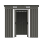 Load image into Gallery viewer, BIRCHTREE New Garden Shed Metal Pent Roof Outdoor Storage With Free Foundation
